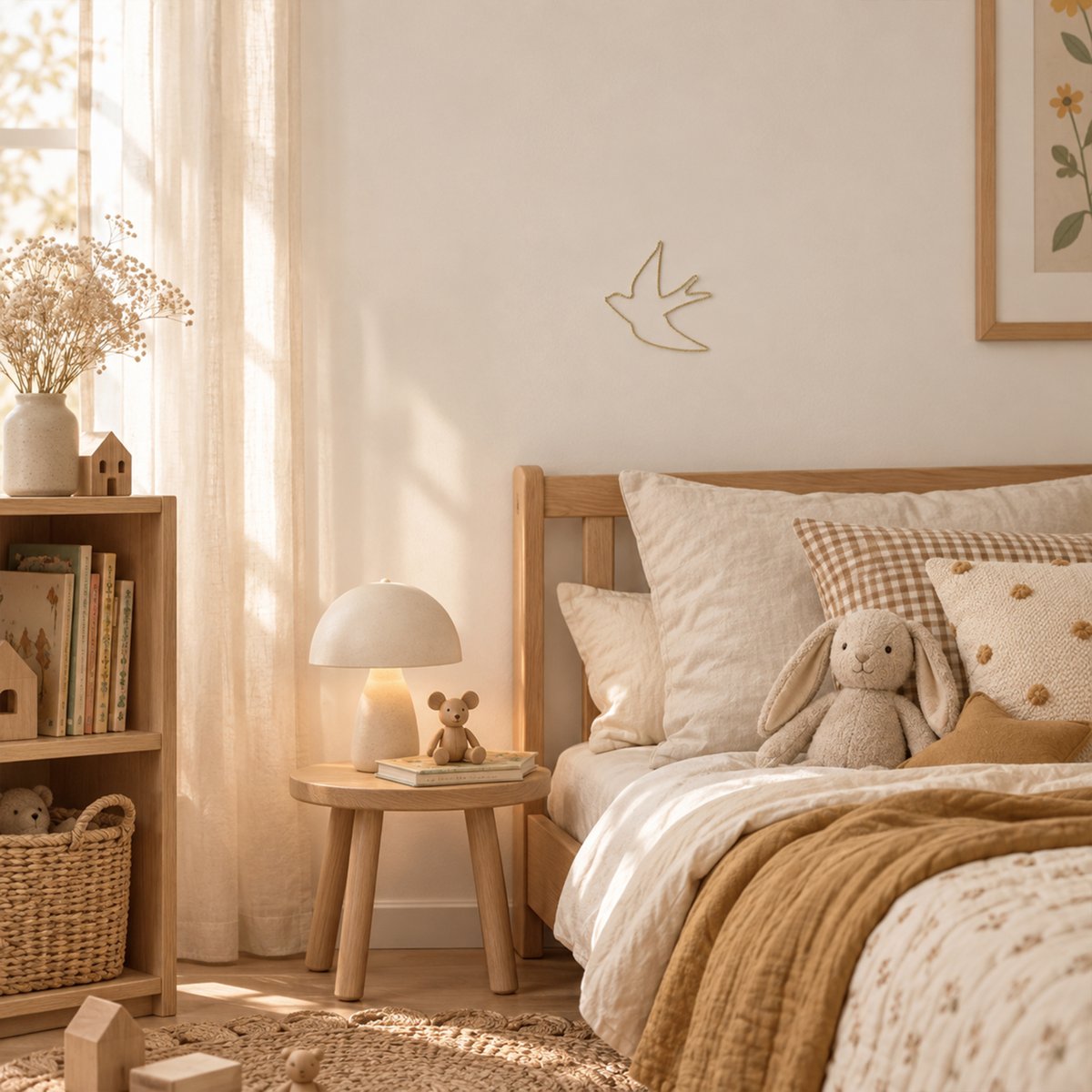 Déco murale Hirondelle fil laiton torsadé - LOJI doré vieilli, HOME MAISON