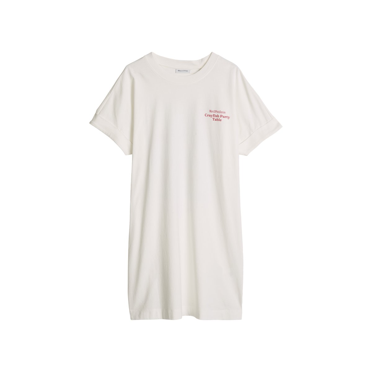 Robe en jersey style décontracté en coton organique blanc, MARC O’POLO DENIM