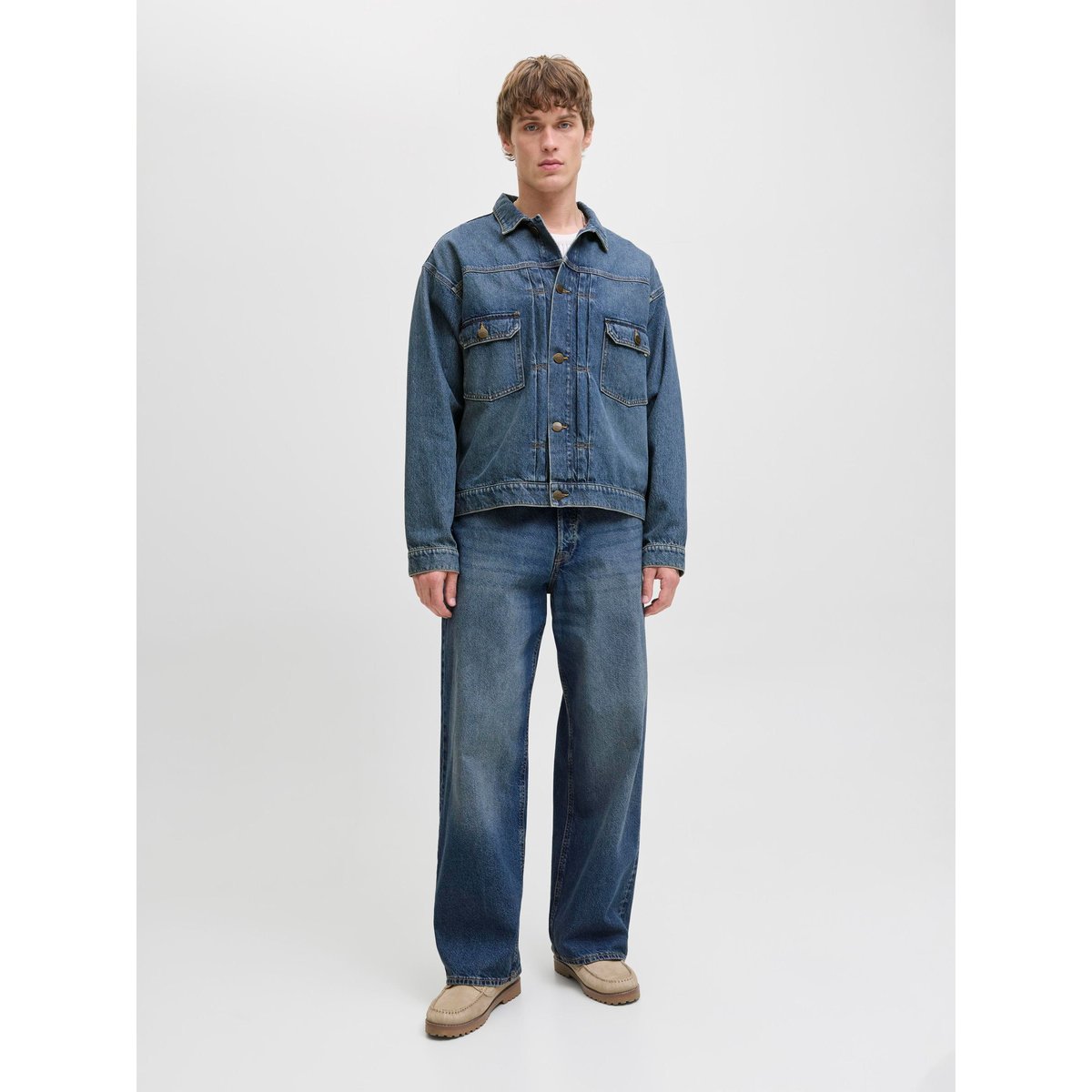Jean À Coupe Wide blue denim 1, JACK & JONES
