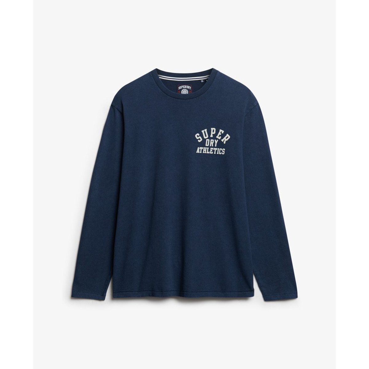 Haut à Manches Longues Athletic Essentials bleu marine nautique, SUPERDRY