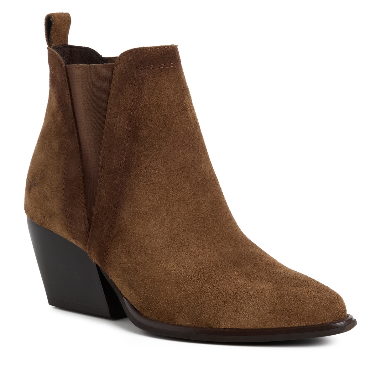 Bottine Chelsea en cuir marron, TAMARIS