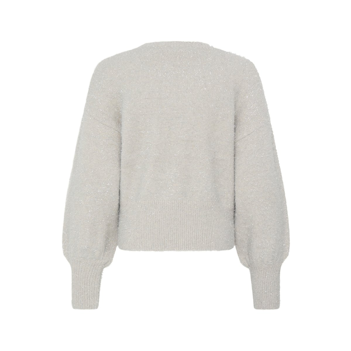 Pull en maille manches longues beige oatmeal, B.YOUNG