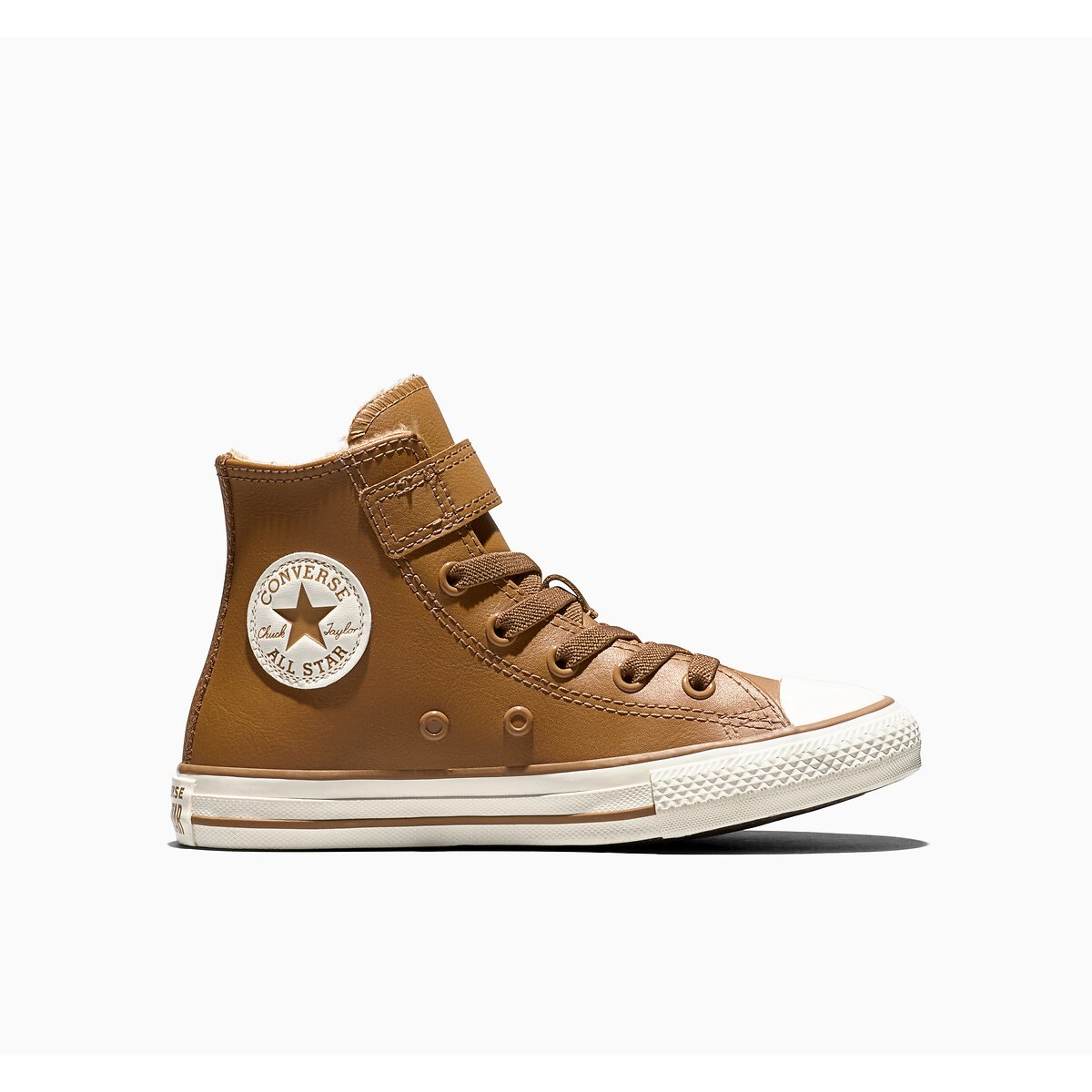 Baskets en cuir CHUCK TAYLOR ALL STAR 1V HI WEATHERIZED noisette, CONVERSE