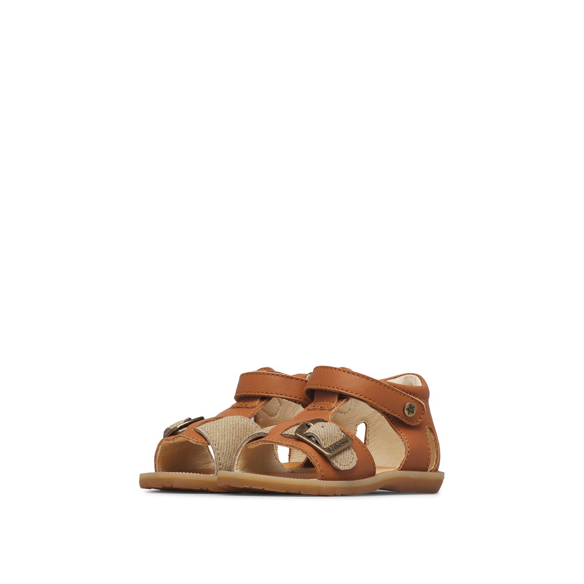 Sandales en cuir QUARZO cognac-, NATURINO