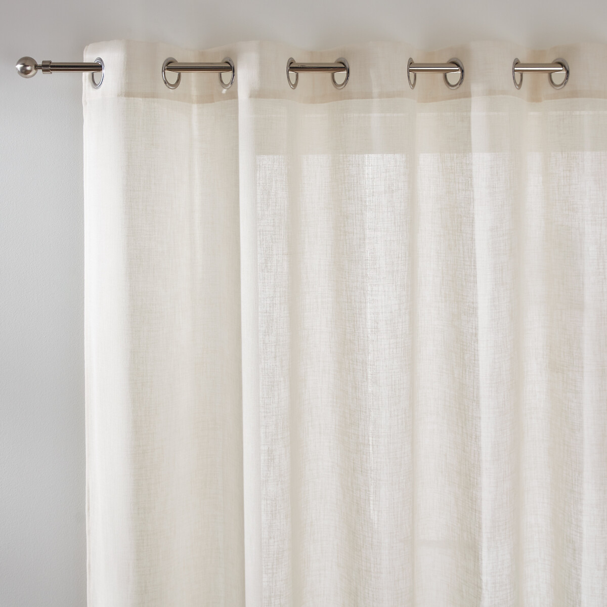 Nyong Wide Width Eyelet Curtain ecru , LA REDOUTE INTERIEURS