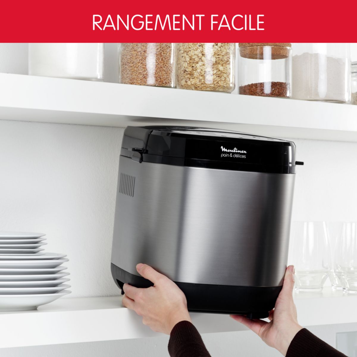 Machine À Pain & Délices 1 Kg Ow240e30 inox, MOULINEX