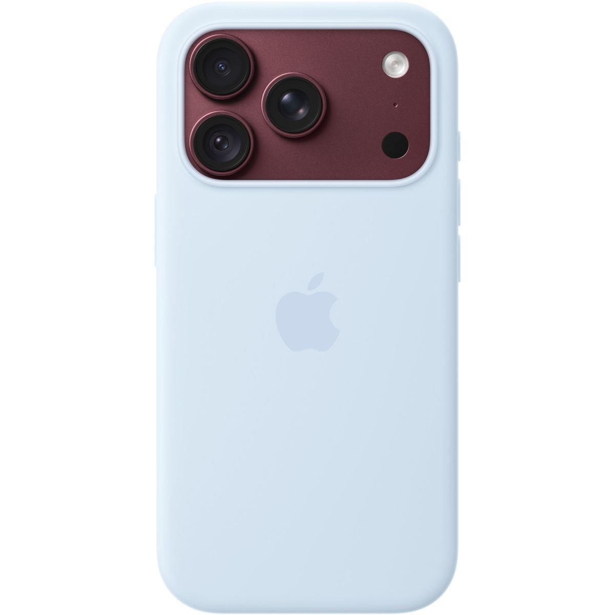 Coque iPhone 18 Pro Magsafe Bleu lumineux Sili couleur unique, APPLE