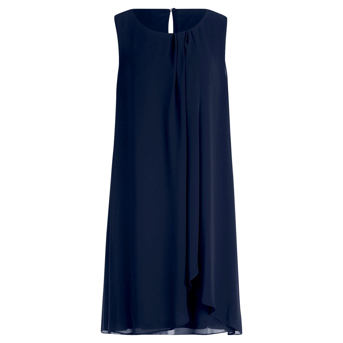 Robe en chiffon au look superposé navy blue, BETTY & CO