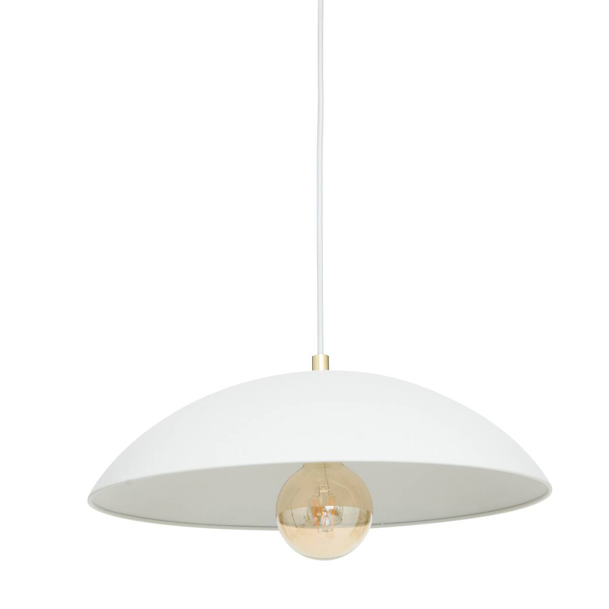 Suspension en métal 45cm DELCIA blanc, ATMOSPHERA