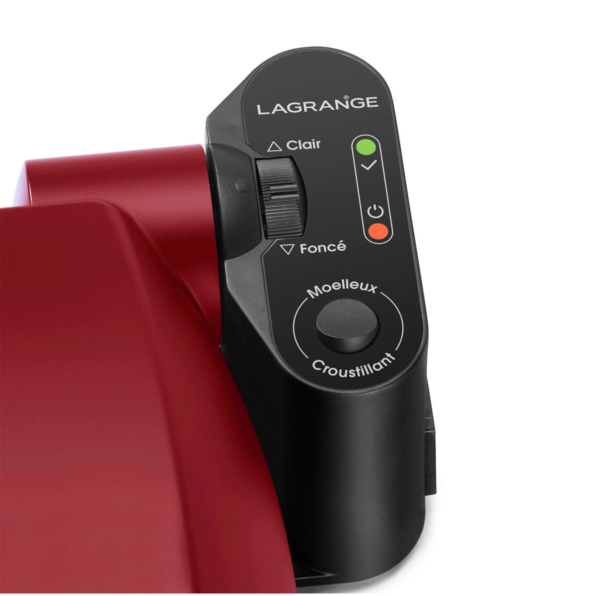 Croque, gaufrier, gaufrette Premium Gaufres Rouge Mat - Spatule rouge, LAGRANGE