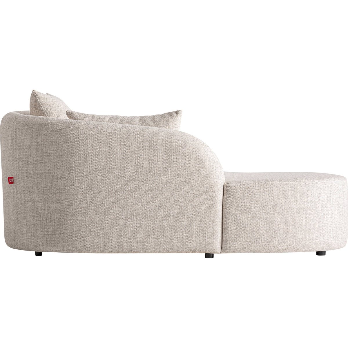 Chaise longue contemporaine collection VACIO beige, RECOLLECTION