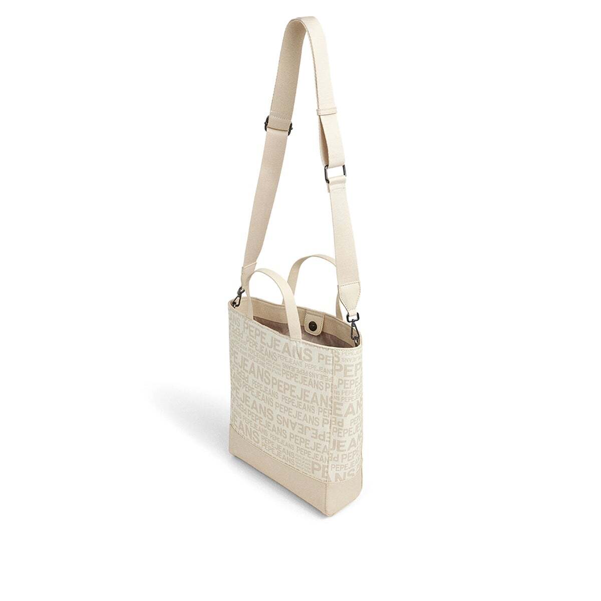 Sac Cabas Avec Logo blanc ivoire, PEPE JEANS