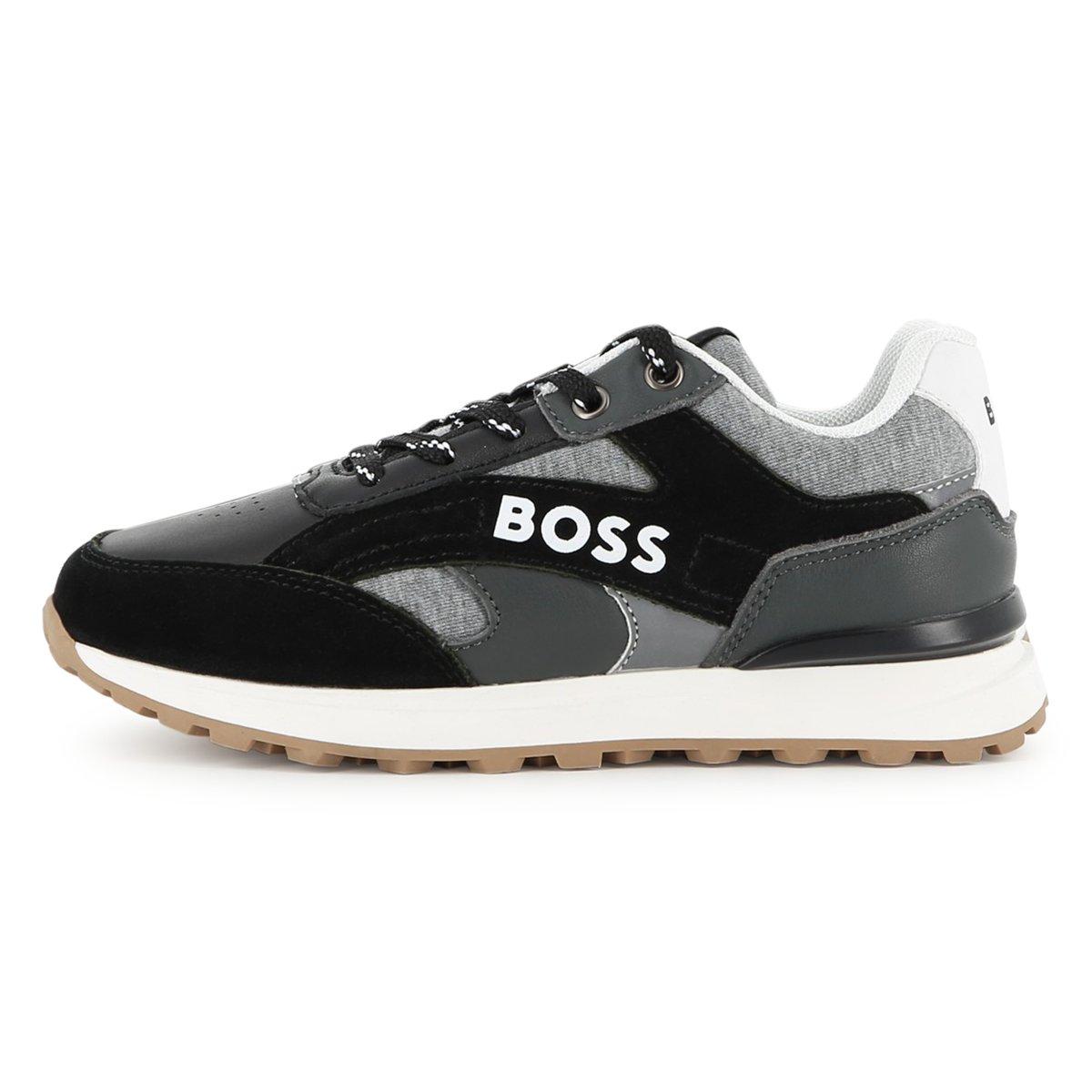 Baskets basses à lacets black, BOSS KIDSWEAR