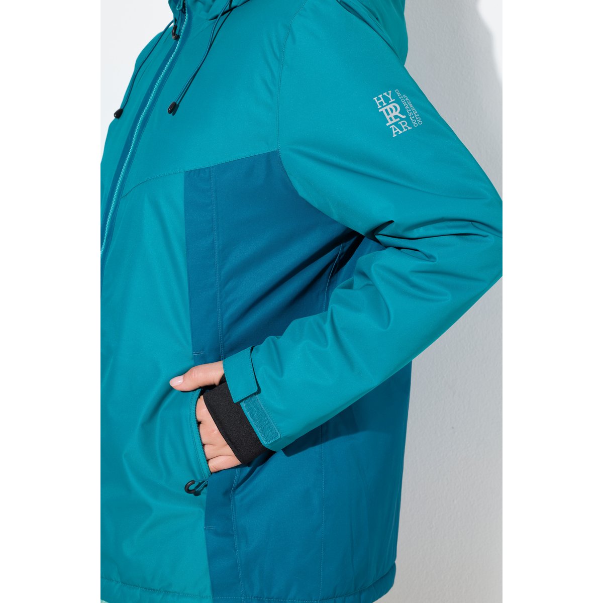 Veste technique HYPRAR à capuche émeraude, ULLA POPKEN