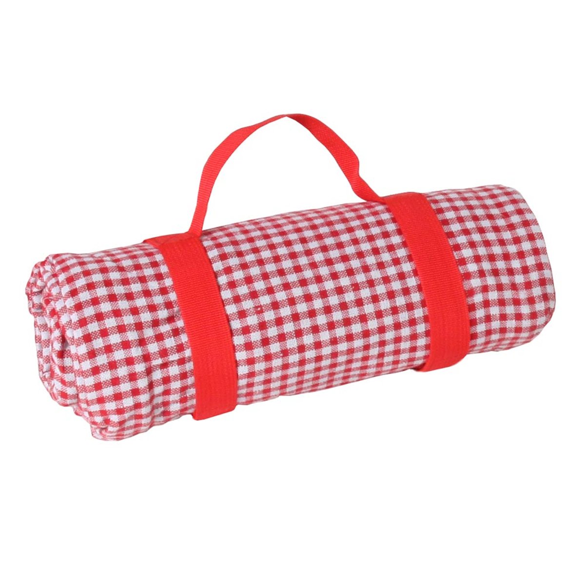 Nappe pique-nique à revers imperméable viche rouge, LES JARDINS DE LA COMTESSE