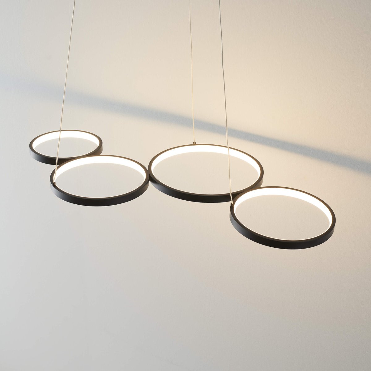 Grande suspension LED ultra design - NEWTON noir, KOSILUM
