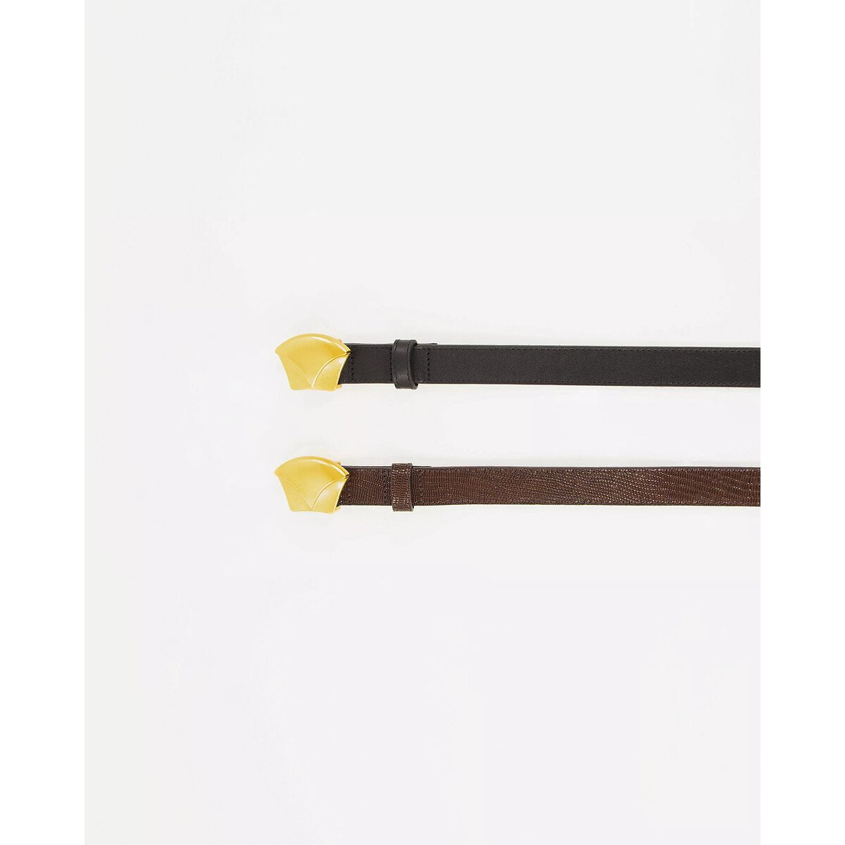 Ceinture en cuir DIVILUZ lin/noir, SESSUN