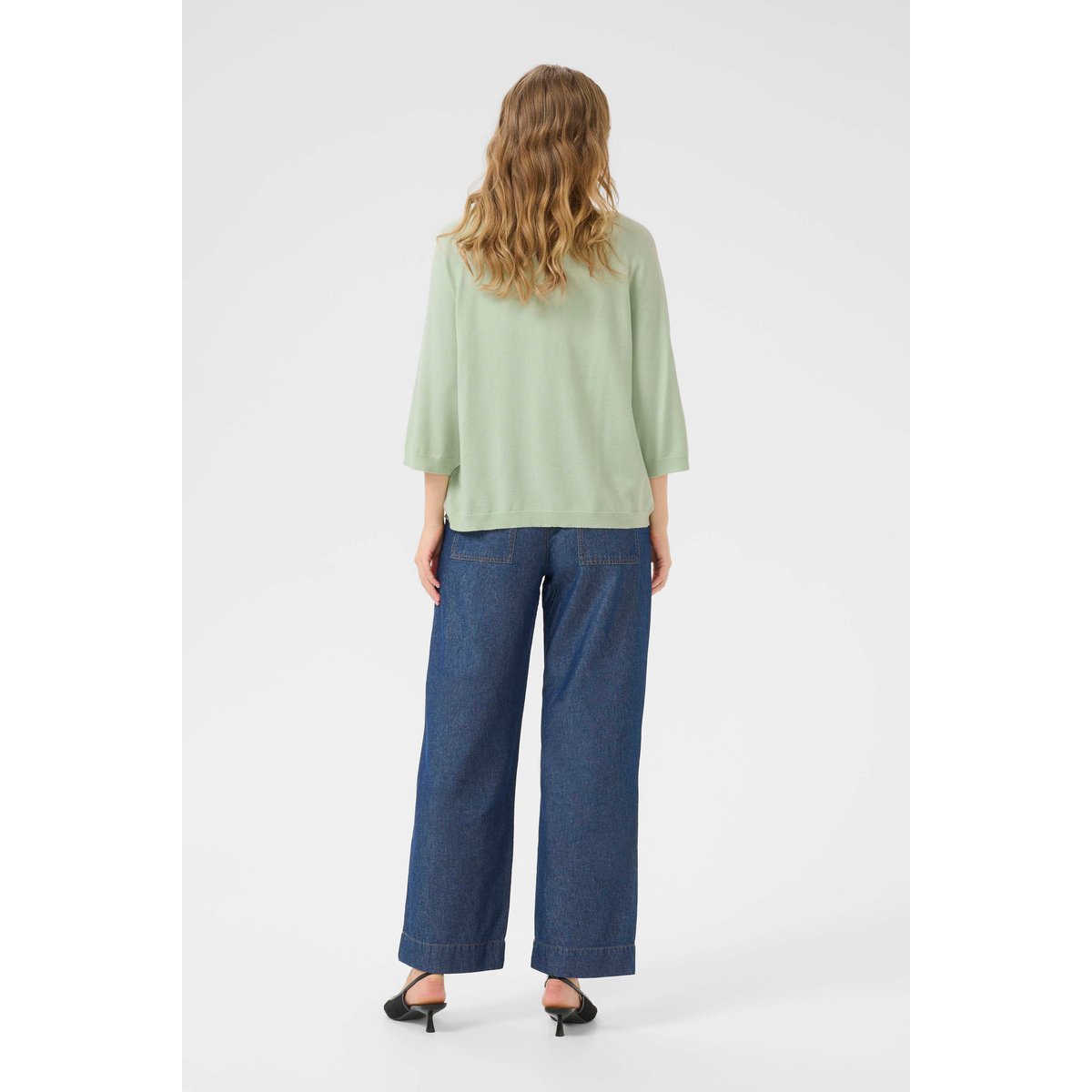 Knitted cardigan vert smoke green, KAFFE