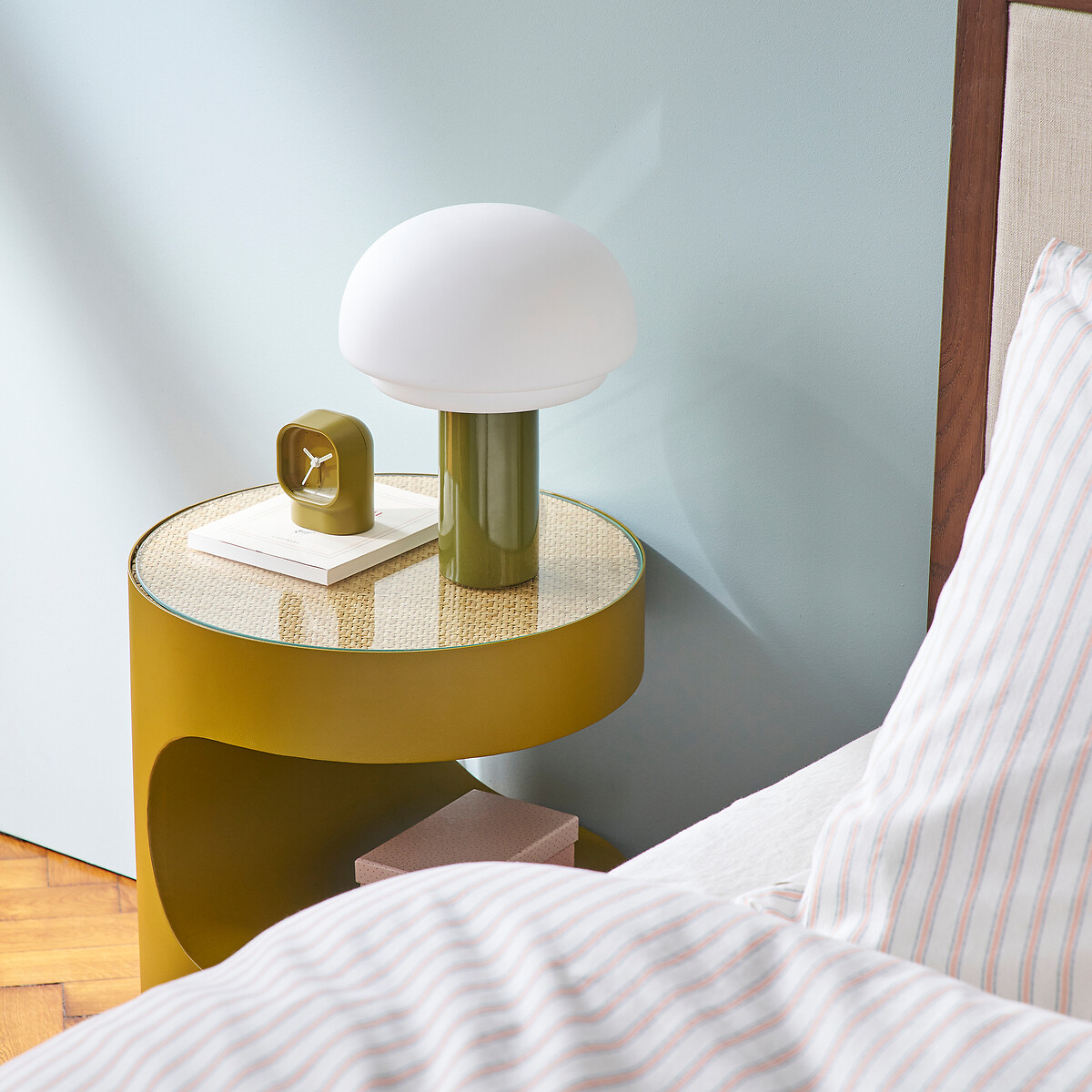 Agathilda Opaline/Iron Lamp, H27.5cm olive, LA REDOUTE INTERIEURS