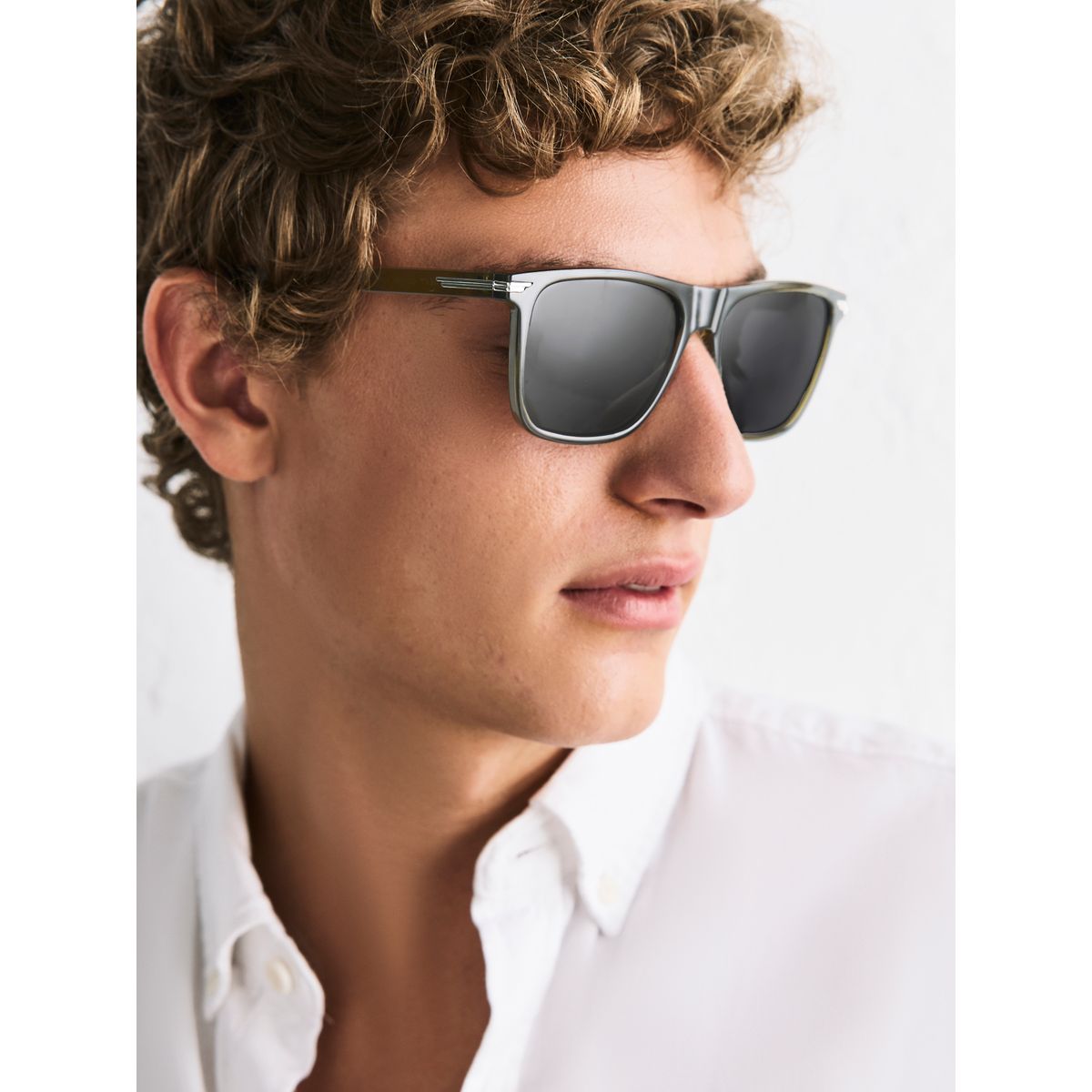 Lunettes de soleil style preppy, lot 2 noir/vert, NEXT