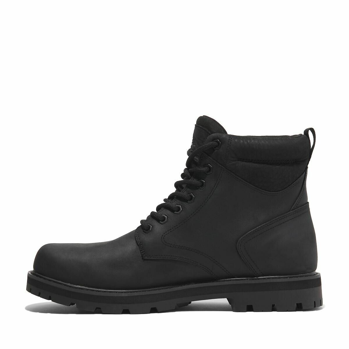 Bottines à lacets en cuir BRITTON ROAD MID LACE noir, TIMBERLAND