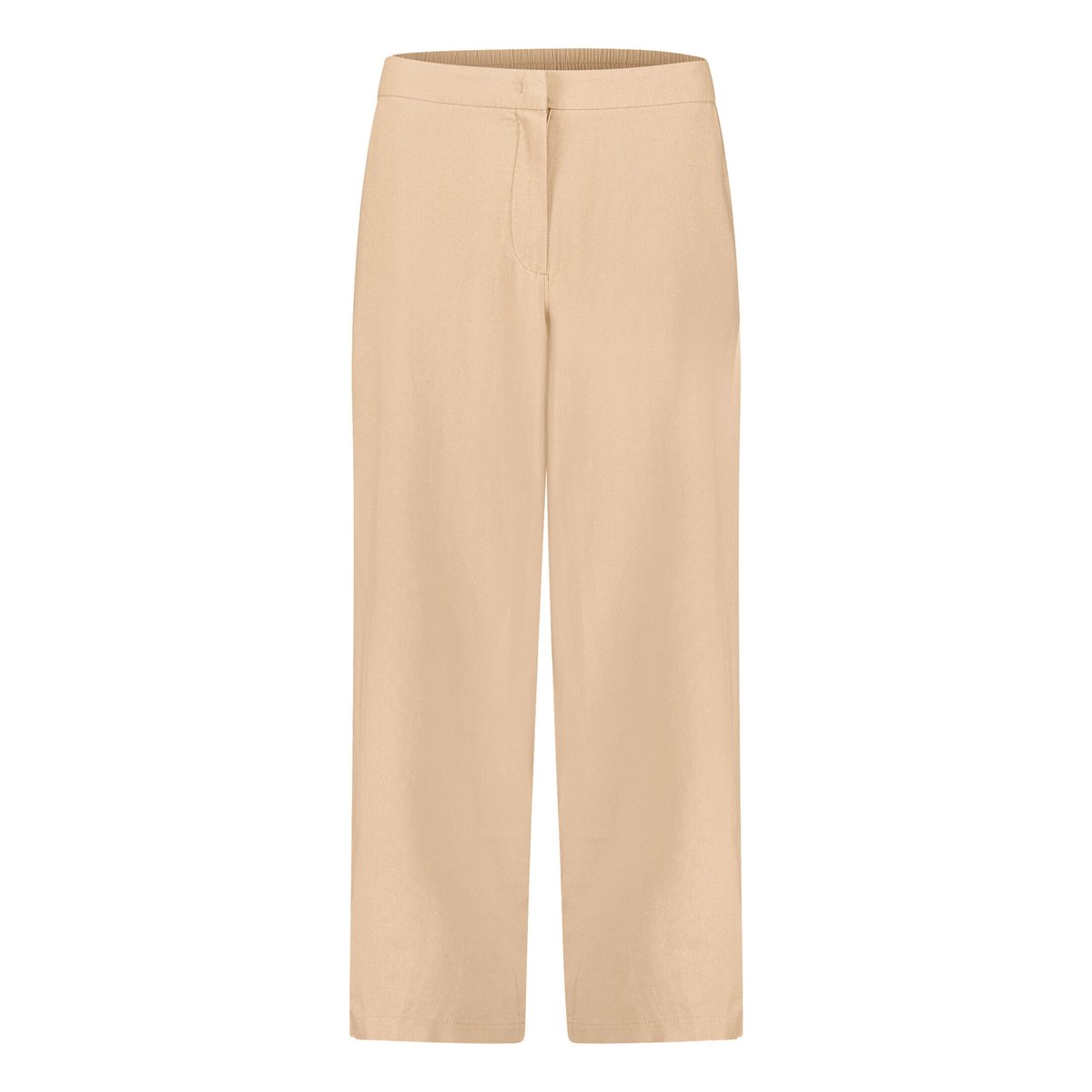 Pantalon en lin unicolore beige, BETTY BARCLAY