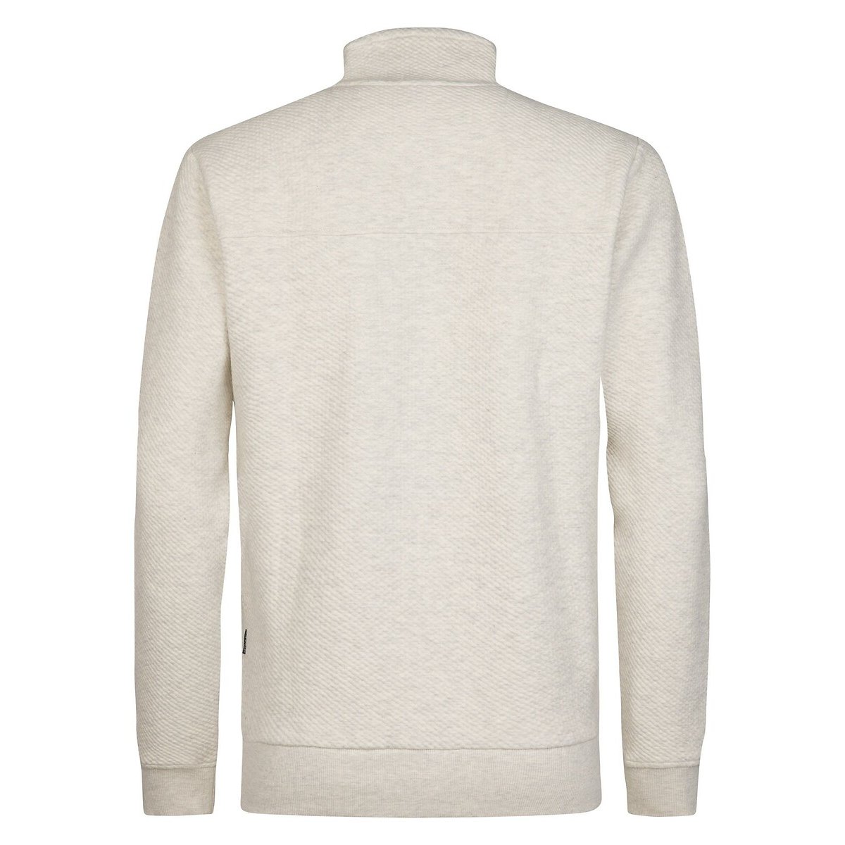 Sweat zippé col montant ecru chiné, PETROL INDUSTRIES