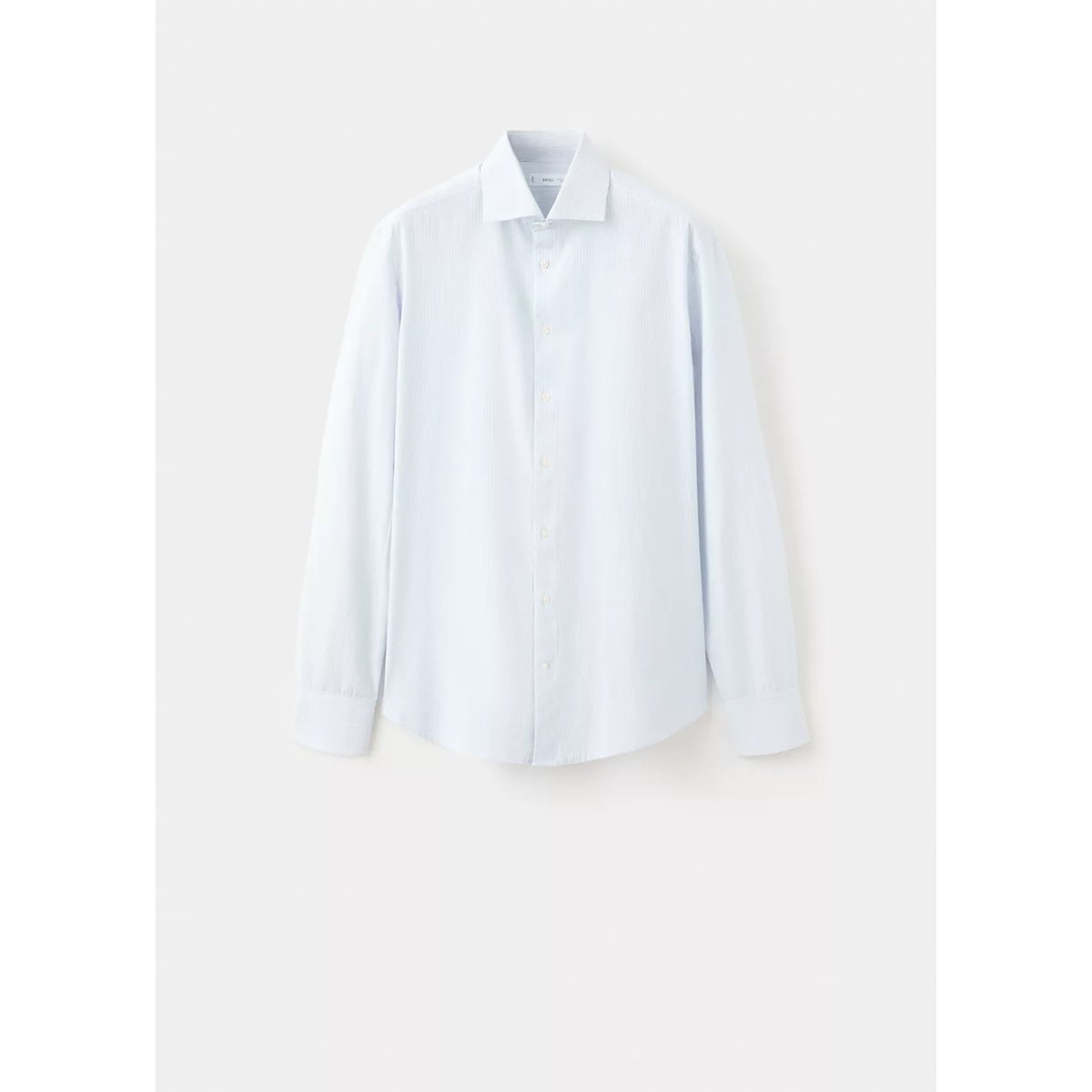 Chemise classic-fit rayures bleu ciel, MANGO TEEN