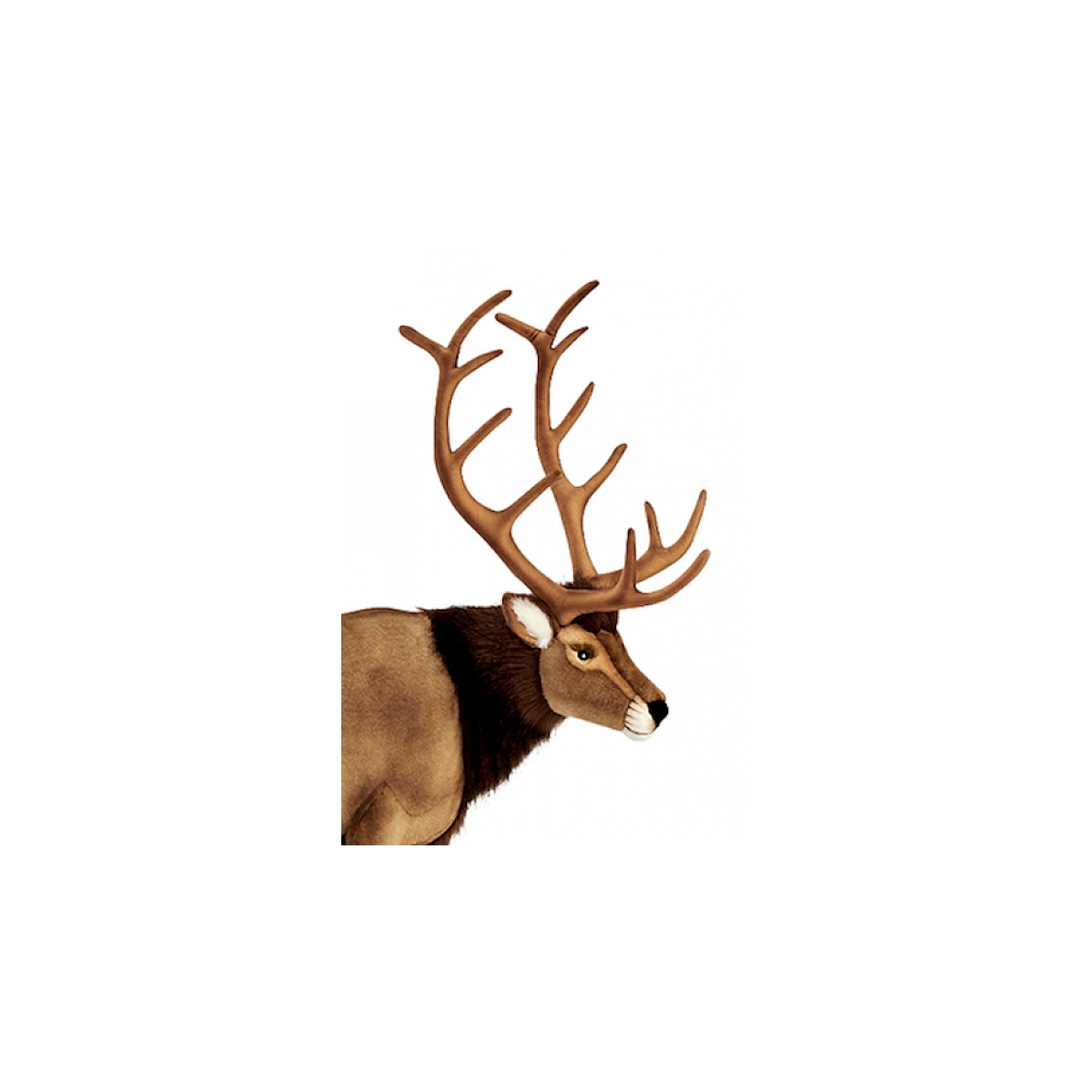 Hansa Peluche Geante Cerf 120 cm H et 100 cm L couleur unique, HANSA