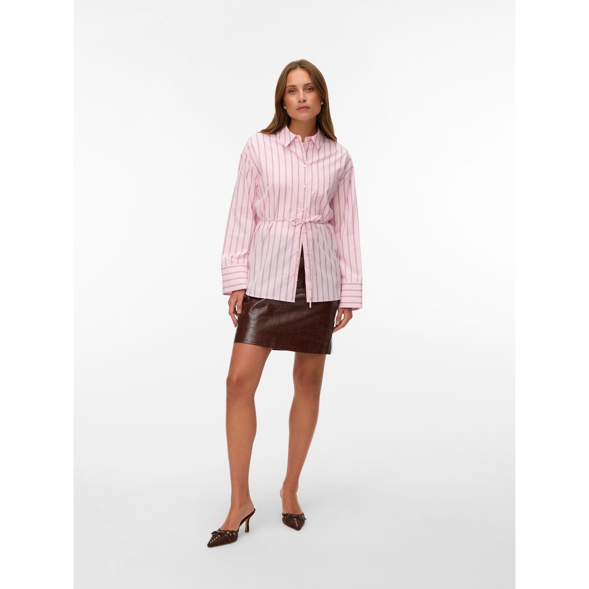 Jupe marron - cocoa brown, VERO MODA