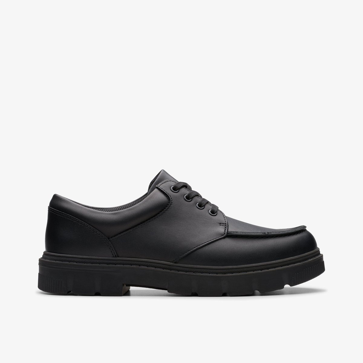 Derbies Cuir Coupe Large LORCAM EDGE Y noir, CLARKS