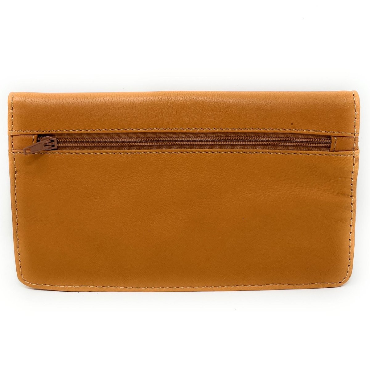 Pochette porte-monnaie en cuir lisse IMPRO camel, OH MY BAG