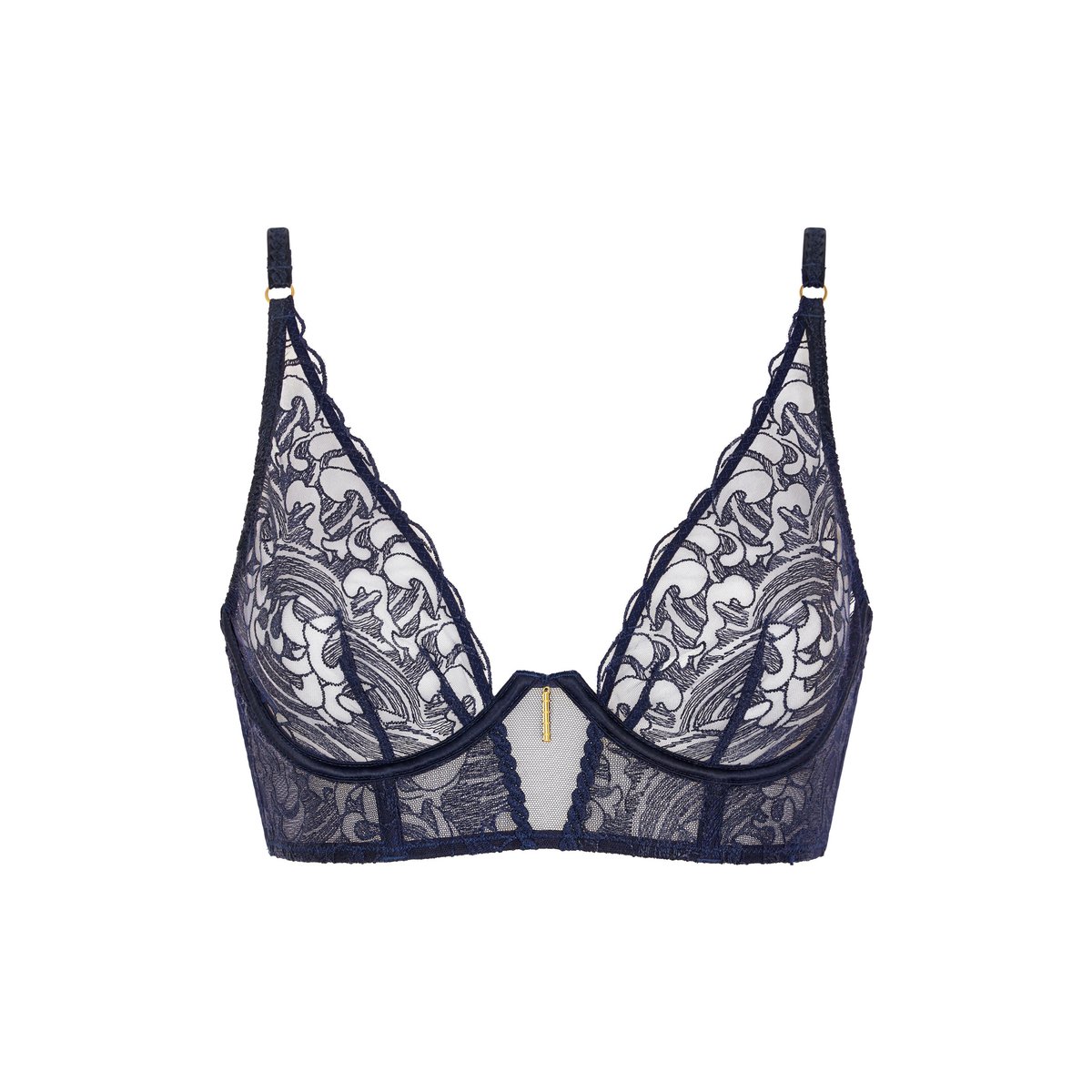 Bustier Satin Memories bleu, AUBADE