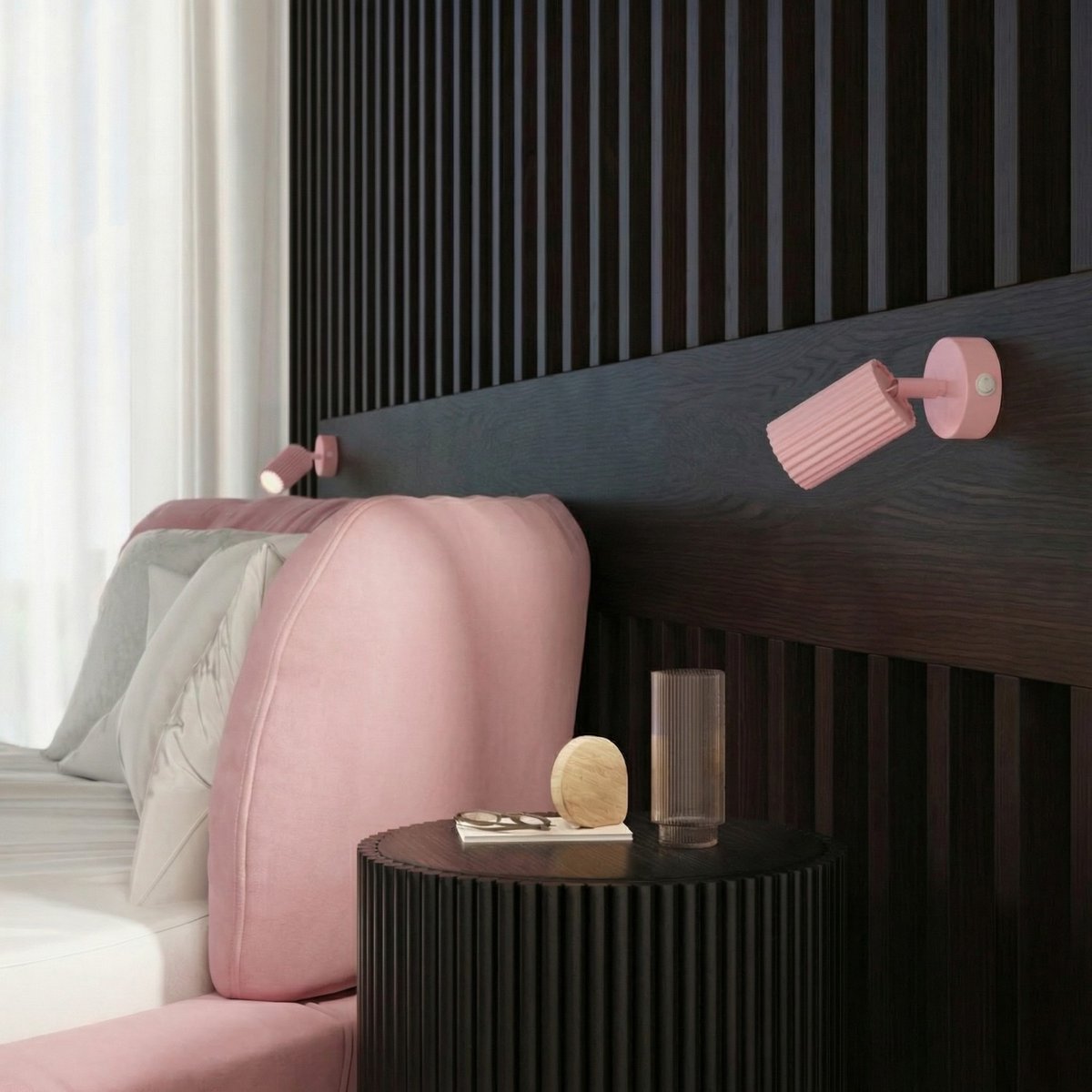 Applique murale Aluminium Rose GU10 1 KARBON rose, EDEN