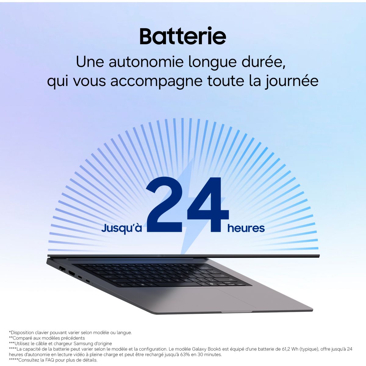 Ordinateur portable GB6 14' U7 16Go 512Go A 14" Intel Core Ultra 7 355 16 Go RAM LPDDR5x SSD 512 Go couleur unique, SAMSUNG