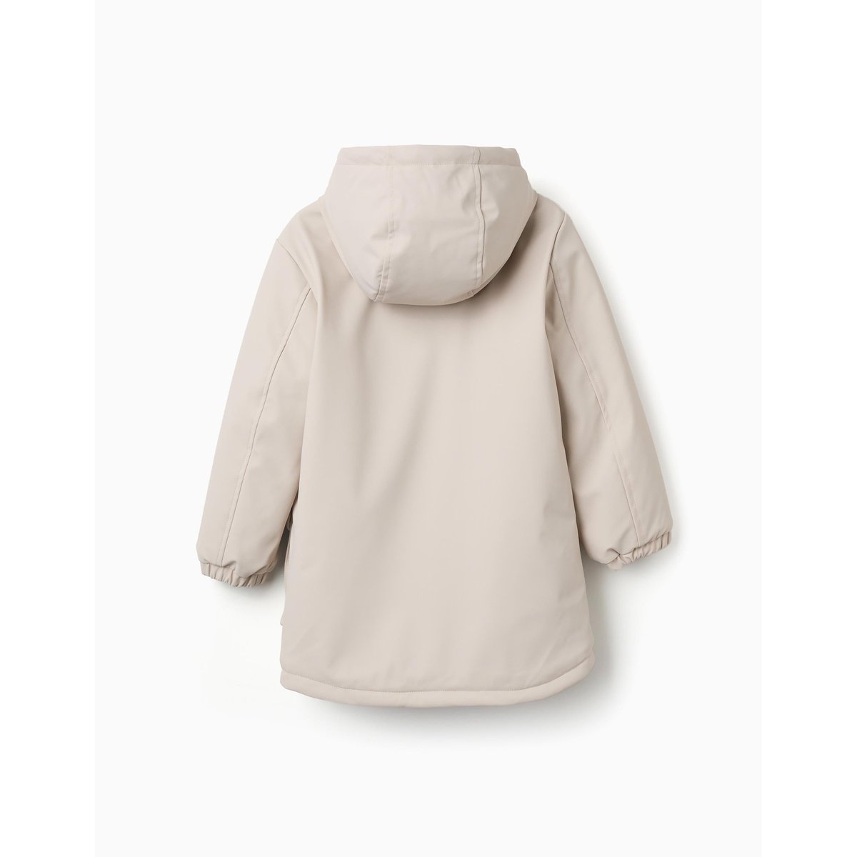 Parka rembourrée avec capuche et poches avant gris clair, ZIPPY