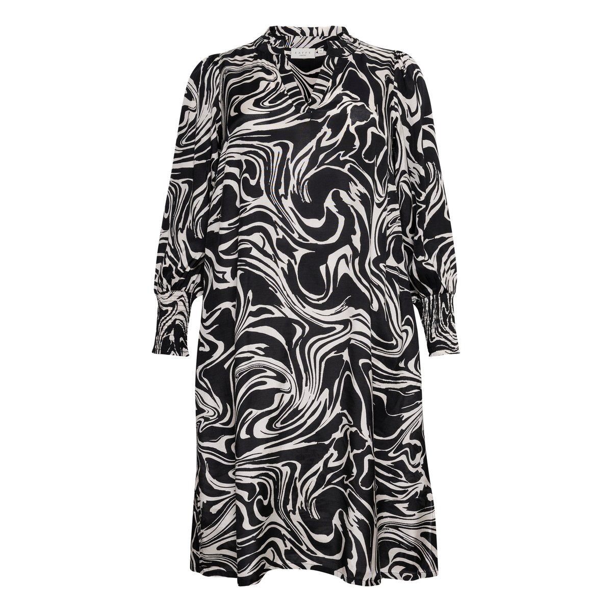 Dress noir/blanc graphique, KAFFE CURVE
