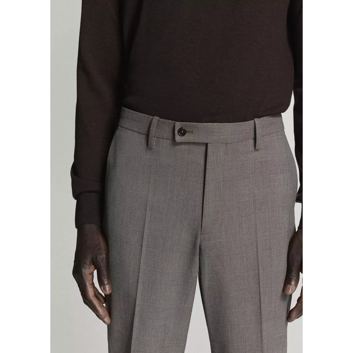 Pantalon costume Milán slim-fit marron, MANGO MAN