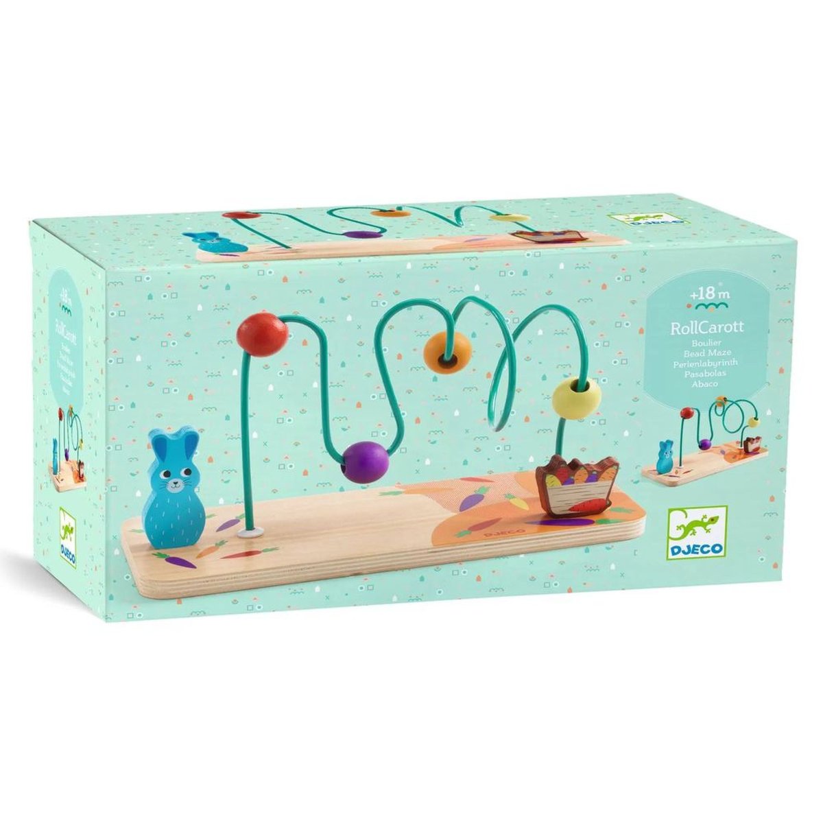 Boulier pour enfant RollCarott multicolore, DJECO