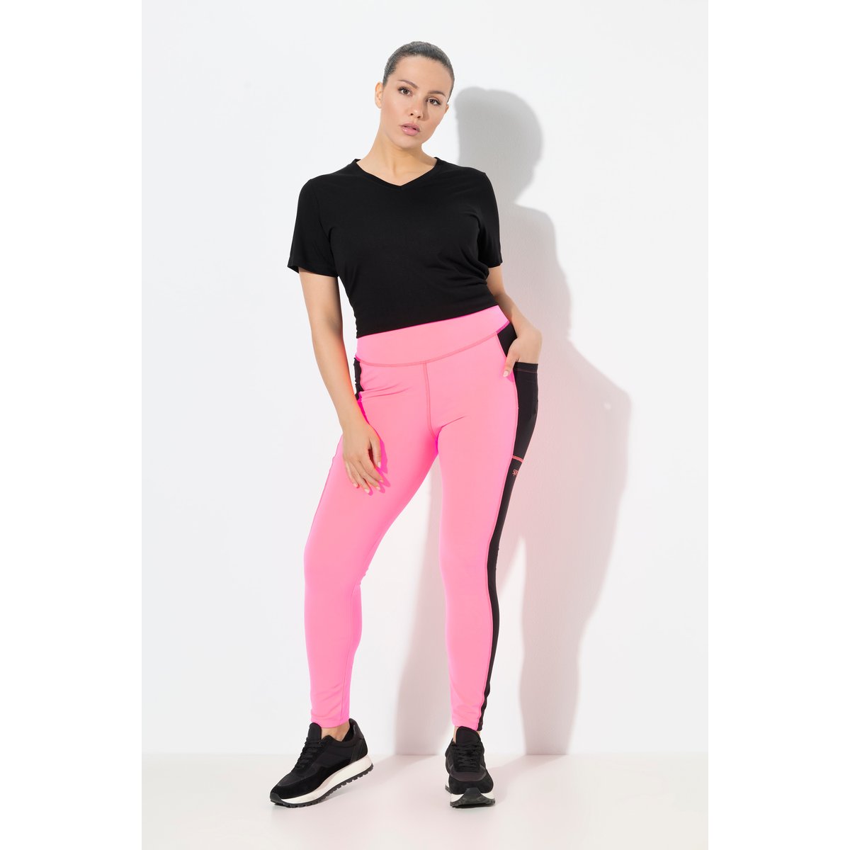 Legging de sport avec poches rose vif fluo, ULLA POPKEN