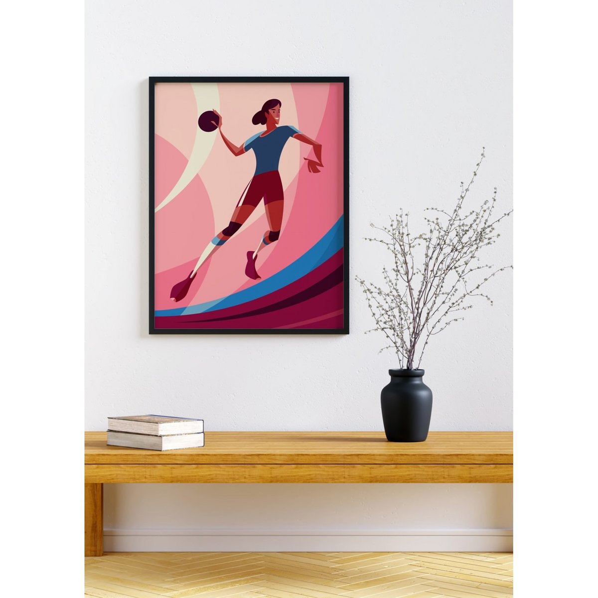 Affiche Handball blanc, L'AFFICHERIE