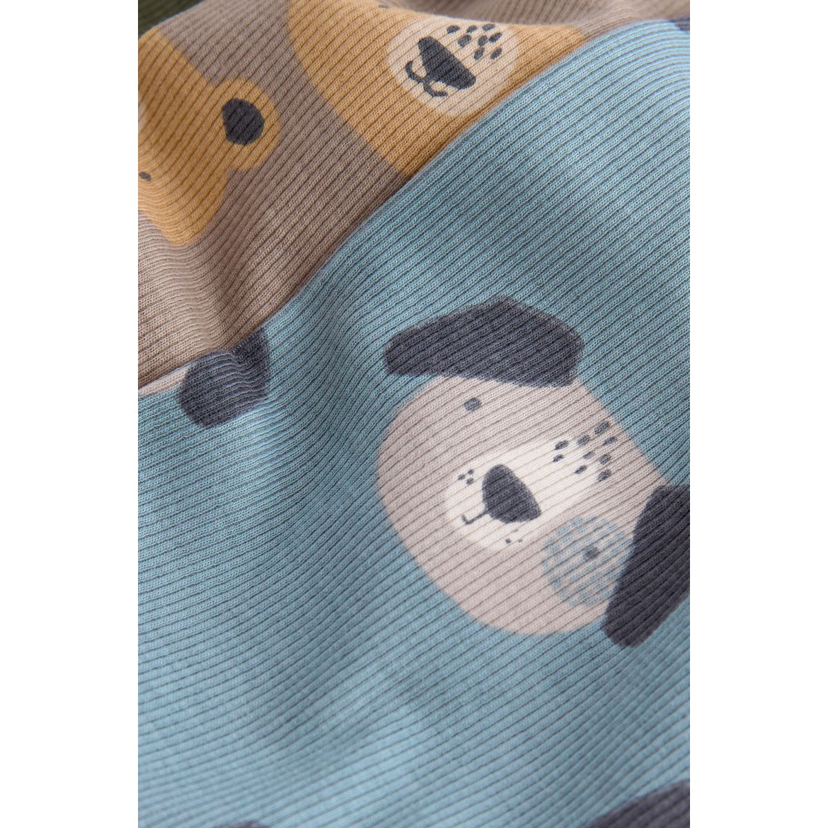 Pyjama côtelé , lot de 3 animal bleu/brun/vert kaki, NEXT