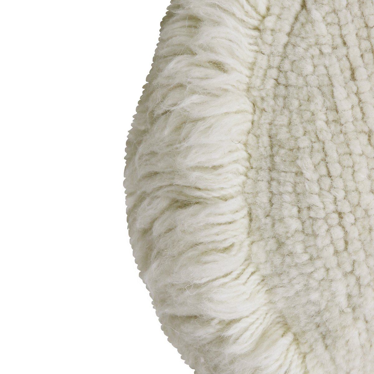 Coussin avec housse en laine Jam NOMAD naturel, LORENA CANALS