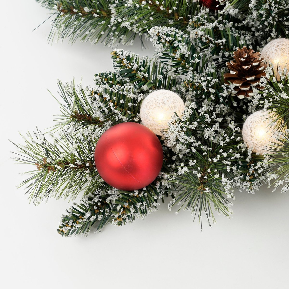 Couronne de Noël Ø90 cm KAPRUN vert, BLACK BOX TREES