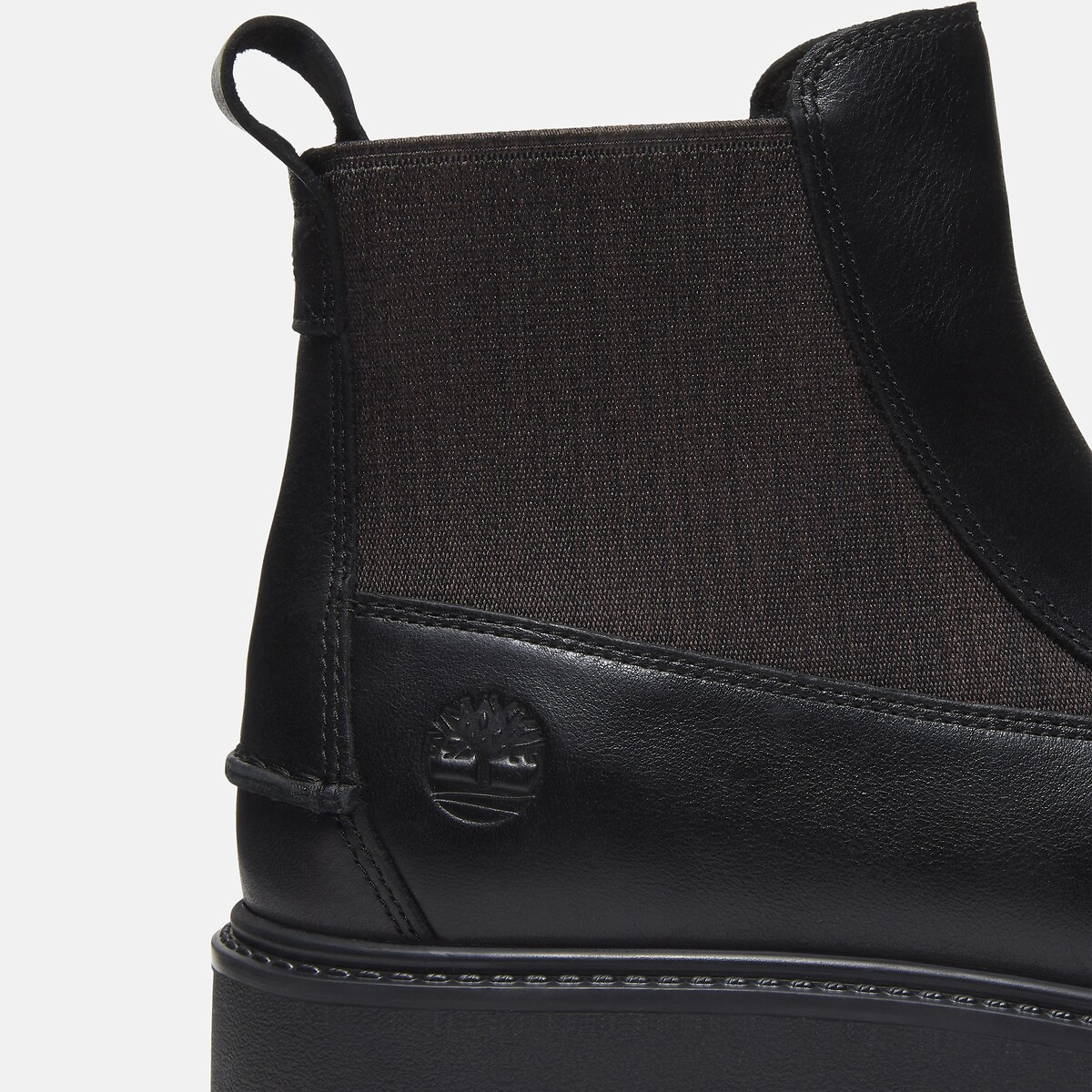 Bottines compensées, en cuir, STONE STREET MID CHELSEA noir, TIMBERLAND