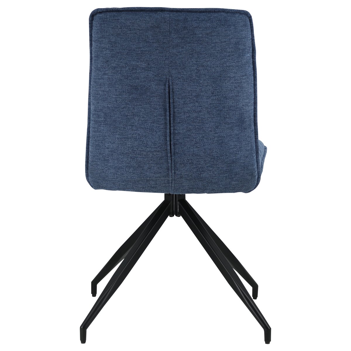 Lot de 2 chaises en tissu bleu, AREN bleu, noir, HAPPY GARDEN