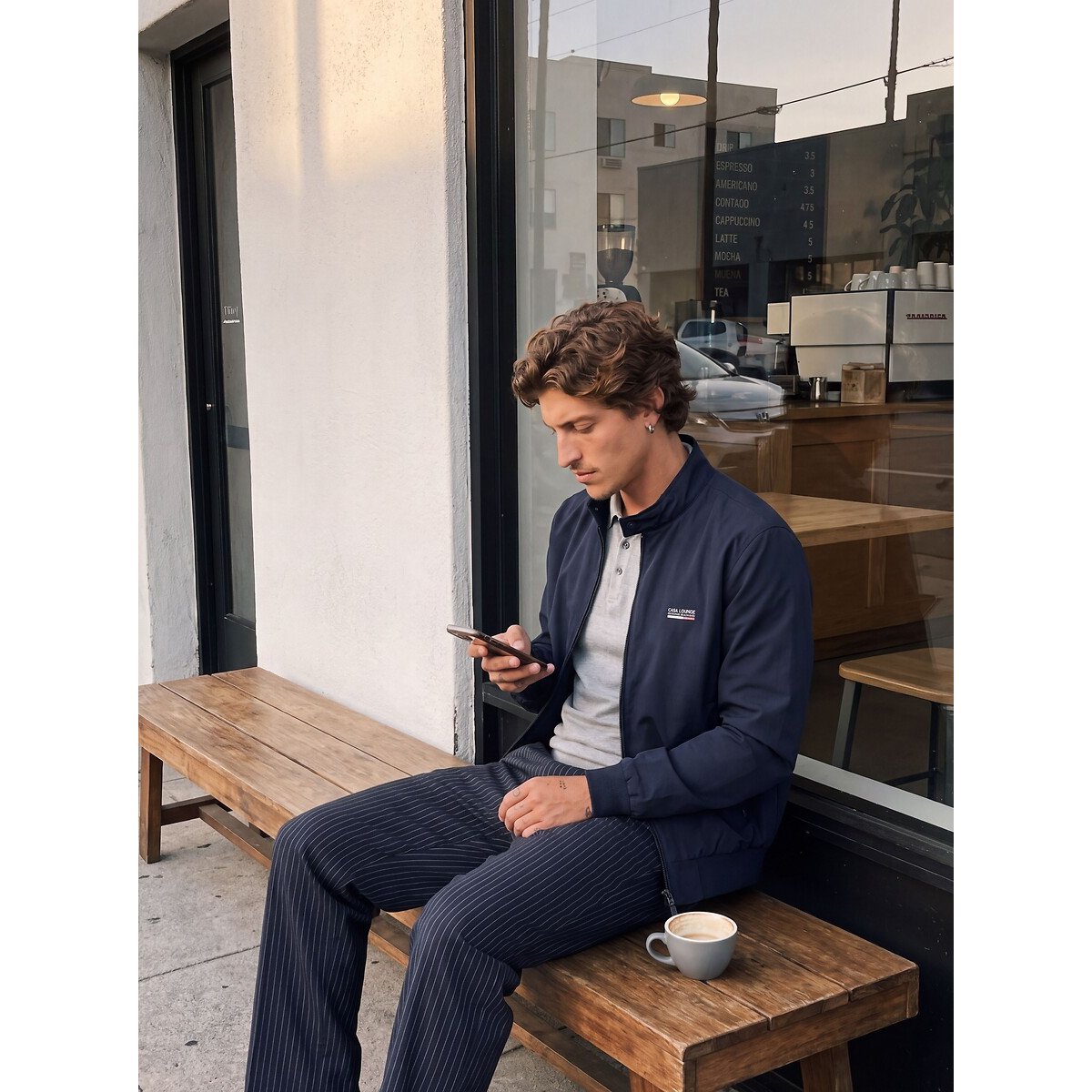 Bomber col montant, BROOKLYN bleu foncé, JACK & JONES