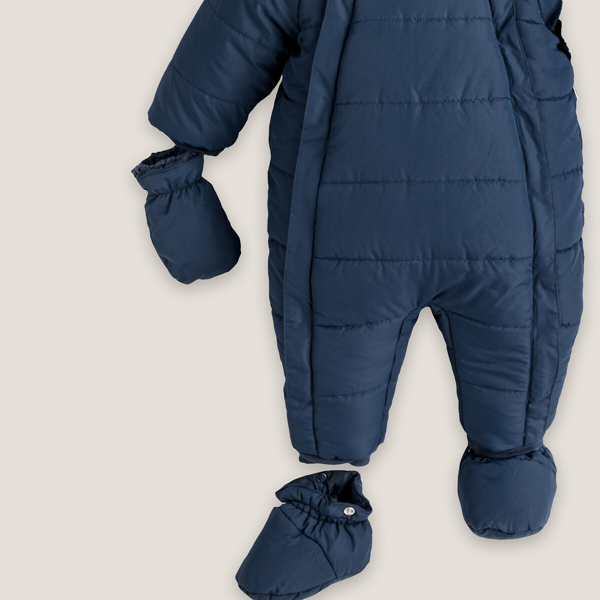 Combipilote chaude à capuche bleu marine, LA REDOUTE COLLECTIONS