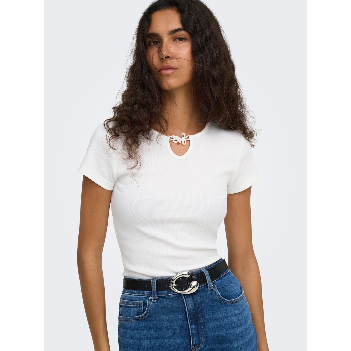 T-Shirt cloud dancer, ONLY