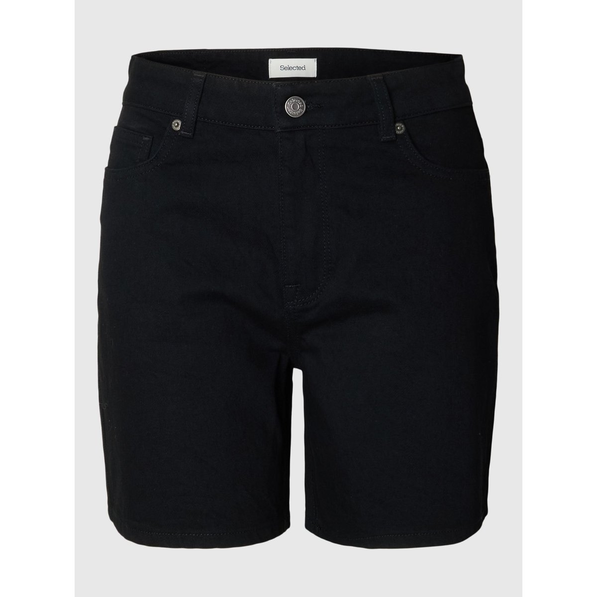 Shorts En Jean black denim, SELECTED